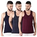Dollar Lehar Men Combed Cotton Round Neck Vest -Colour May Vary