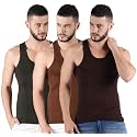 Dollar Lehar Men Combed Cotton Round Neck Vest -Colour May Vary