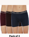 Dollar Men Dollar Lehar Mens Combed Cotton Trunk - Pack of 3 - Actual Colour May Vary Brief