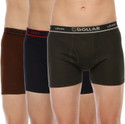 Dollar Men Dollar Lehar Mens Combed Cotton Trunk - Pack of 3 - Actual Colour May Vary Brief