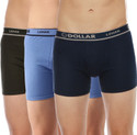 Dollar Men Dollar Lehar Mens Combed Cotton Trunk - Pack of 3 - Actual Colour May Vary Brief