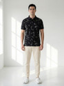 Dollar Men Printed Polo Neck Cotton Blend