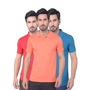 dollar mens cotton casual solid polo tshirt pack of 1