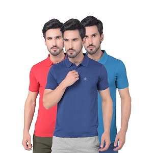 dollar mens cotton casual solid polo tshirt pack of 1