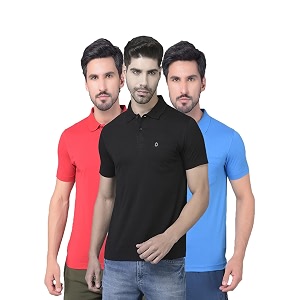 dollar mens cotton casual solid polo tshirt pack of 1