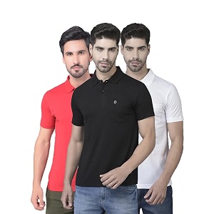 dollar mens cotton casual solid polo tshirt pack of 1
