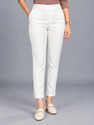Dollar Missy Straight Fit Women White Trousers