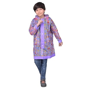 dollar rainguard kids39 full sleeve car printed long raincoat with adjustable hood and pocket