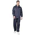 Dollar Rainguard Men's PVC Full Sleeve Solid Reversible Raincoat Set with Adjustable Hood and Pocket
