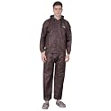 Dollar Rainguard Men's PVC Full Sleeve Solid Reversible Raincoat Set With Adjustable Hood and Pocket
