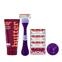 Dollar Shave Club For Women - Member Exclusive (Purple) - Premium Shave Kit