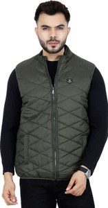 Dollar Sleeveless Solid Men Jacket