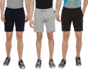 Dollar Solid Men Black Bermuda Shorts