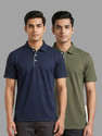 Dollar Solid Men Polo Neck Multicolor T-Shirt