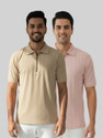 Dollar Solid Men Polo Neck Multicolor T-Shirt
