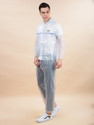 Dollar Solid Men Women Rain Suit