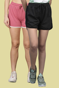 Dollar Solid Women Multicolor Regular Shorts