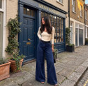 Dollfashion Baggy Fit Women Dark Blue Jeans