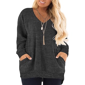 DOLNINE Womens Plus Size Tops Short Sleeve