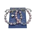 DOLON 2 Pcs Imitation Pink Pearls Crystal