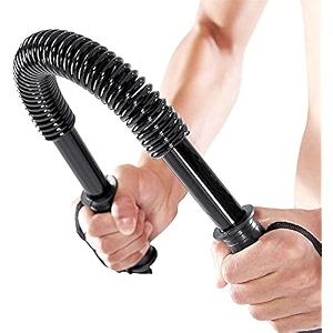 dolphy power twister spring forearm bar 30 kg -upper body exercise equipment for core strengthening chest exerciser-bicep blaster shoulder arm builder -home gym workout flex bar for men amp women