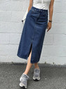 dolsia Washed Women Pencil Blue Skirt