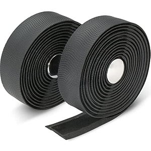 domain cycling extra long gel bicycle handlebar bar tape wrap for road bikes and cycling black