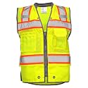 DOME75® OMNI SERIES® ® OV6123 Class 2 HiVis Contrast Heavy Duty Surveyors Vest with ProPocket®