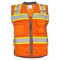 DOME75® OMNI SERIES® ® OV6123 Class 2 HiVis Contrast Heavy Duty Surveyors Vest with ProPocket®