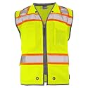 DOME75® OMNI SERIES® ® OV6123 Class 2 HiVis Contrast Heavy Duty Surveyors Vest with ProPocket®