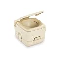Dometic 301096202 2.5 Gallon Portable Toilet, Parchment