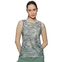 DOMIN8 Women Polyester Breathable Camouflage Tank Top