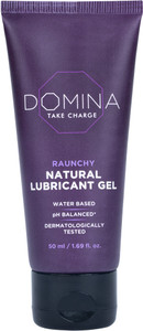 domina raunchy natural lubricant gel for unisex ph balanced glycerine free lubricant