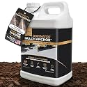 DOMINATOR Mulch Anchor 2.5 Gallons - Mulch Glue and Pea Gravel Stabilizer, Ready to Use Spray, Lasts up to 2 Years, Fast-Dry, Non-Toxic, Strong Mulch Glue for Landscapes