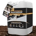 Dominator Mulch Anchor 5 Gallon - Mulch Glue for Landscaping | Mulch Glue Spray for Rubber Mulch, Wood Chips, Pine Straw, Cedar &amp; Cypress | Ready to Spray Heavy Duty Landscape Glue