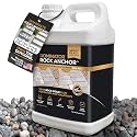 Dominator Rock Anchor 2.5 Gal - Rock Glue for Landscaping Gravel & Stone, Ready to Spray, Locks in River Rock, Pea Gravel & Decorative Rock, Prevents Scattering & Washouts, Water-Based