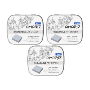 doms amariz kneadable art eraser pack of 3 non-toxic eraser