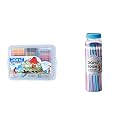Doms Oil Pastel 50 Shades Plastic Pack & Zoom Ultimate Dark Triangle Pencil, Ink Multicolor