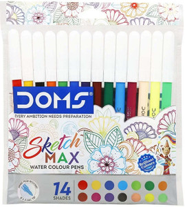 doms sketch max water colour soft tip nib sketch pens