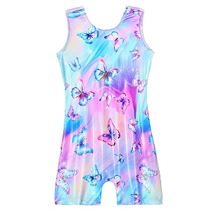 Domusgo Gymnastics Leotards for Girls Sparkly One