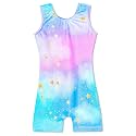 Domusgo Gymnastics Leotards for Girls Sparkly One Piece Biketard Size 1-10Y