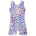 Domusgo Gymnastics Leotards for Girls Sparkly One Piece Biketard Size 1-10Y