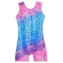 Domusgo Gymnastics Leotards for Girls Sparkly One Piece Biketard Size 1-10Y