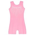 Domusgo Gymnastics Leotards for Girls Sparkly One Piece Biketard Size 1-10Y