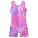 Domusgo Gymnastics Leotards for Girls Sparkly One Piece Biketard Size 1-10Y