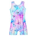 Domusgo Gymnastics Leotards for Girls Sparkly One Piece Sleeveless Tumbling Unitards