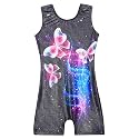 Domusgo Gymnastics Leotards for Girls Sparkly One Piece Biketard Size 1-10Y