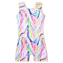 Domusgo Gymnastics Leotards for Girls Sparkly One Piece Biketard Size 1-10Y