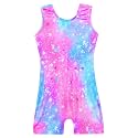 Domusgo Gymnastics Leotards for Girls Sparkly One Piece Biketard Size 1-10Y