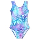 Domusgo Toddler Leotard Gymnastics Long Sleeve, Sparkly Tumbling Dance Leotards for Baby Girls Kids Teens 2-14 Years